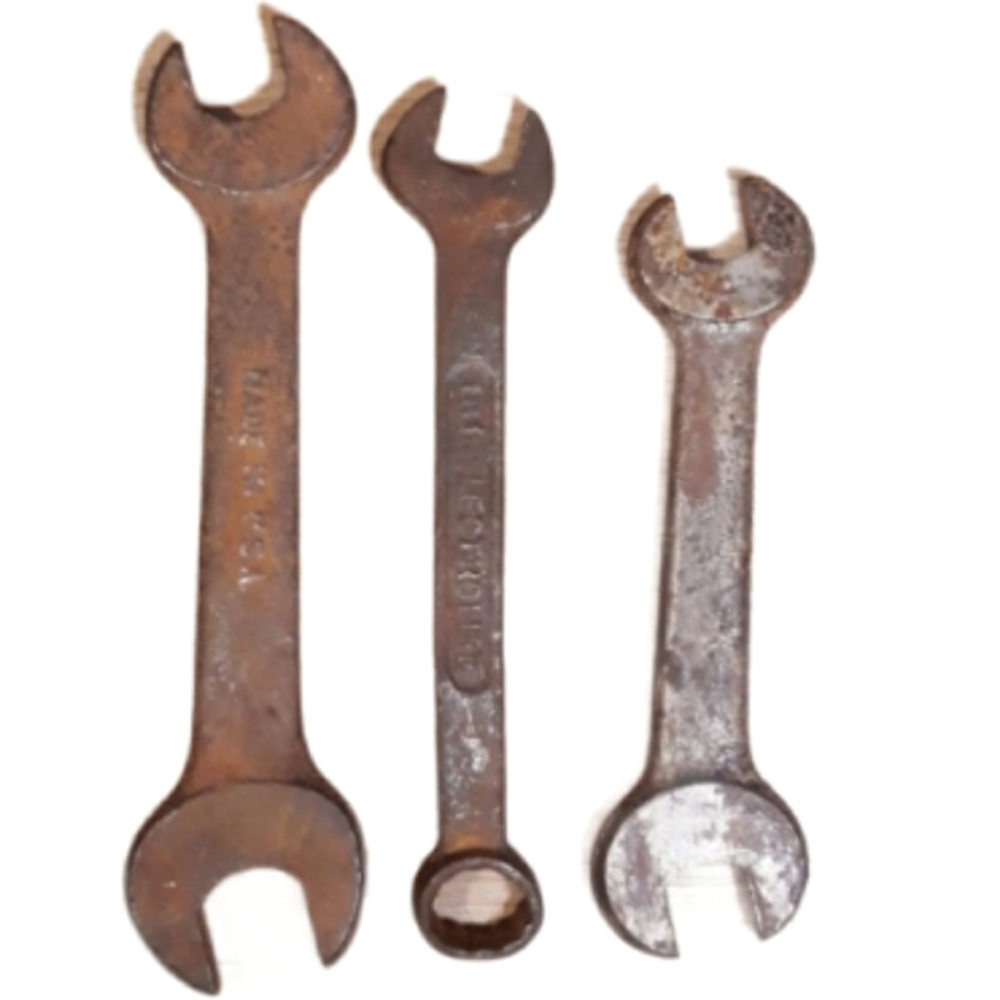 Vintage Made in USA Wrench Bundle: Lectrolite Wrench, Drop Forged Wrench + 1